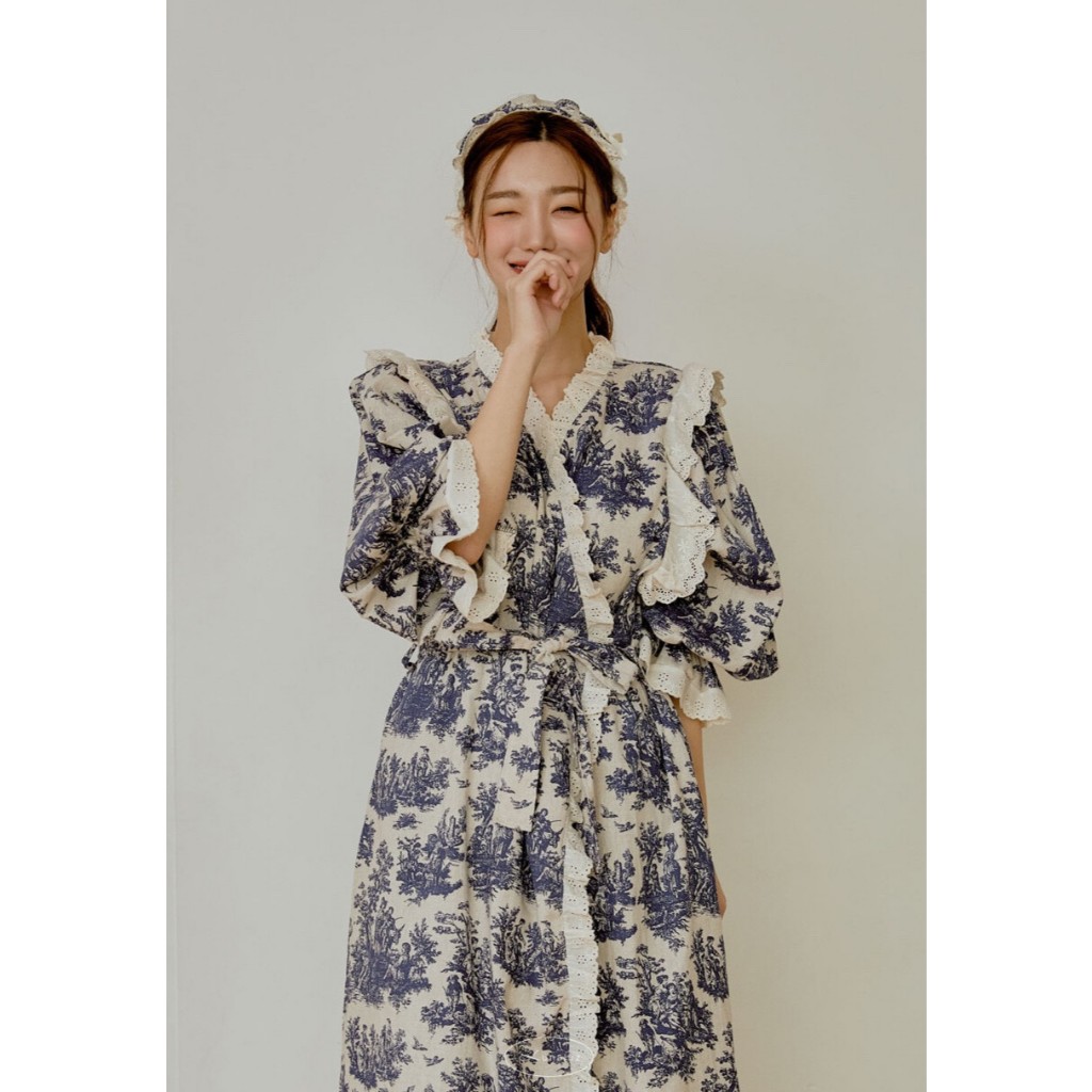 Laranjay Made in Korea Rococo Robe Gown ดาราเกาหลี Kim SoHyun ชุดนอน Nightgown