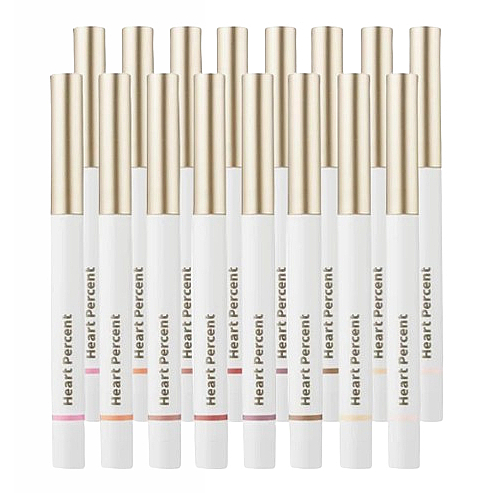 [Heart Percent] Dote On Mood ดินสอเขียนขอบปาก 0.8 กรัม / 20 สี / Overlip / Easy Smudging / 4 in 1 Mu