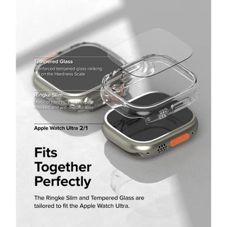 Ringke Slim Combo สําหรับ Apple Watch Ultra 3/2/1 เคสกันรอยขีดข่วนน้ําหนักเบาพร้อมตัวป้องกันหน้าจอ
