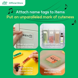 [Malang Honey] JAMMUK เครื่องพิมพ์ฉลากไร้สาย บลูทูธ ขนาดเล็ก – พร้อมกระดาษปลอดสาร BPA