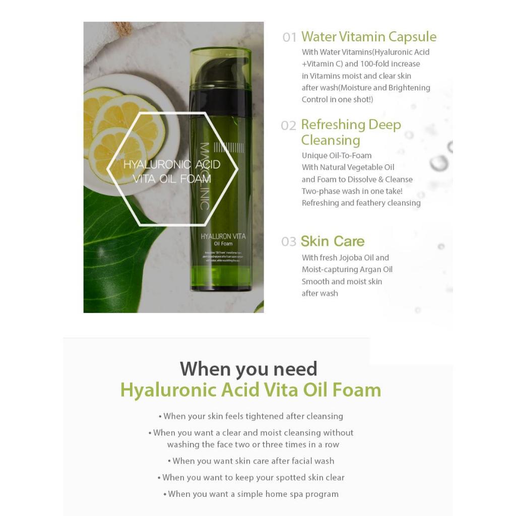 Maxclinic Hyaluron Vita Oil Foam Cleanser 110g / 310g - รูปที่ 2
