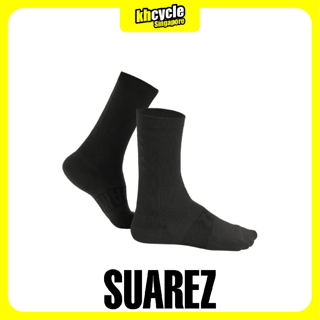 SUAREZ Socks Real 2.4 Unisex Cycling สีดํา