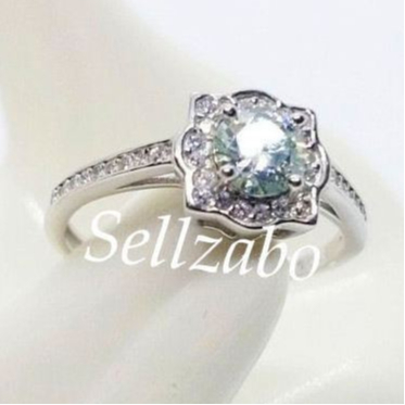 K88 Moissanite GRA แหวน S925 คู่เสื้อกั๊กแหวน Mozambique Solitaire หินสุภาพสตรีหญิงผู้หญิงผู้หญิง Be