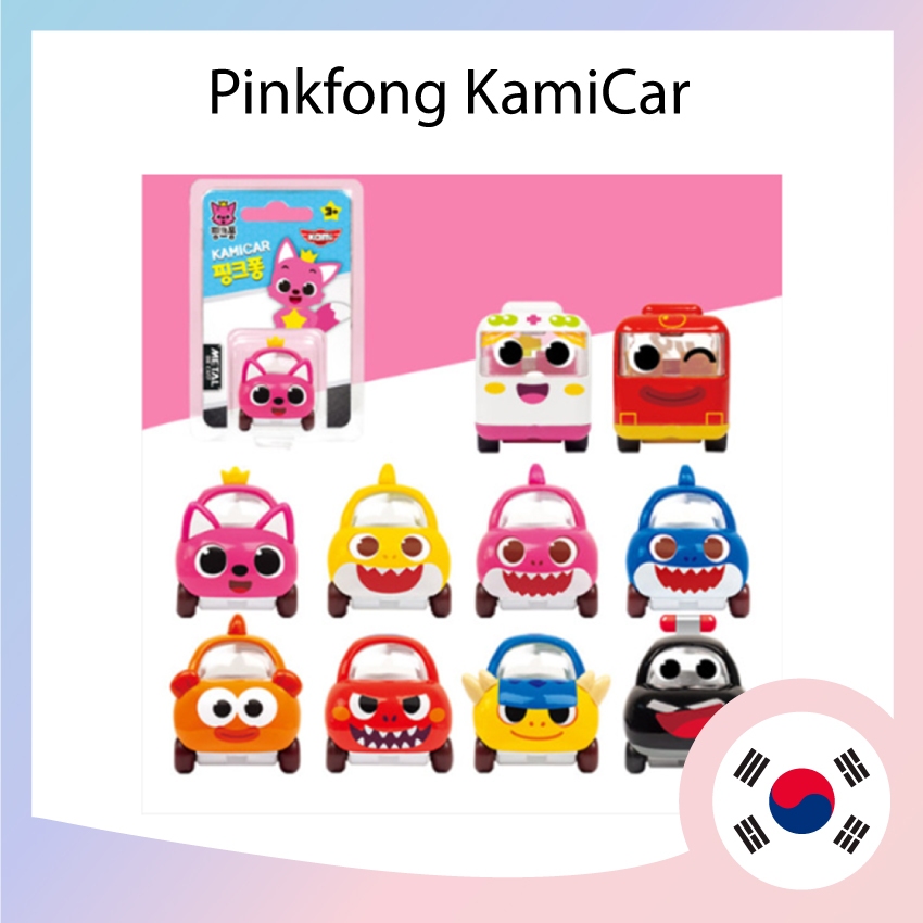 [ Pinkfong ] Kamicar mini car 10 Series / Pinkfong, Daddy Shark, Mommy Shark, Baby Shark mini car