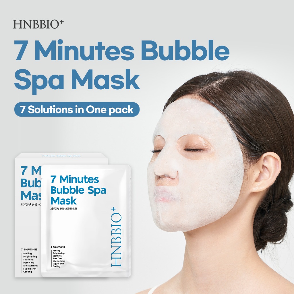 [Sheep Mask] 7Minutes Bubble Spa Mask 🇰🇷 / 1box_8ea / 7 Eesthetic Solutions ในเพียงแผ่นเดียว