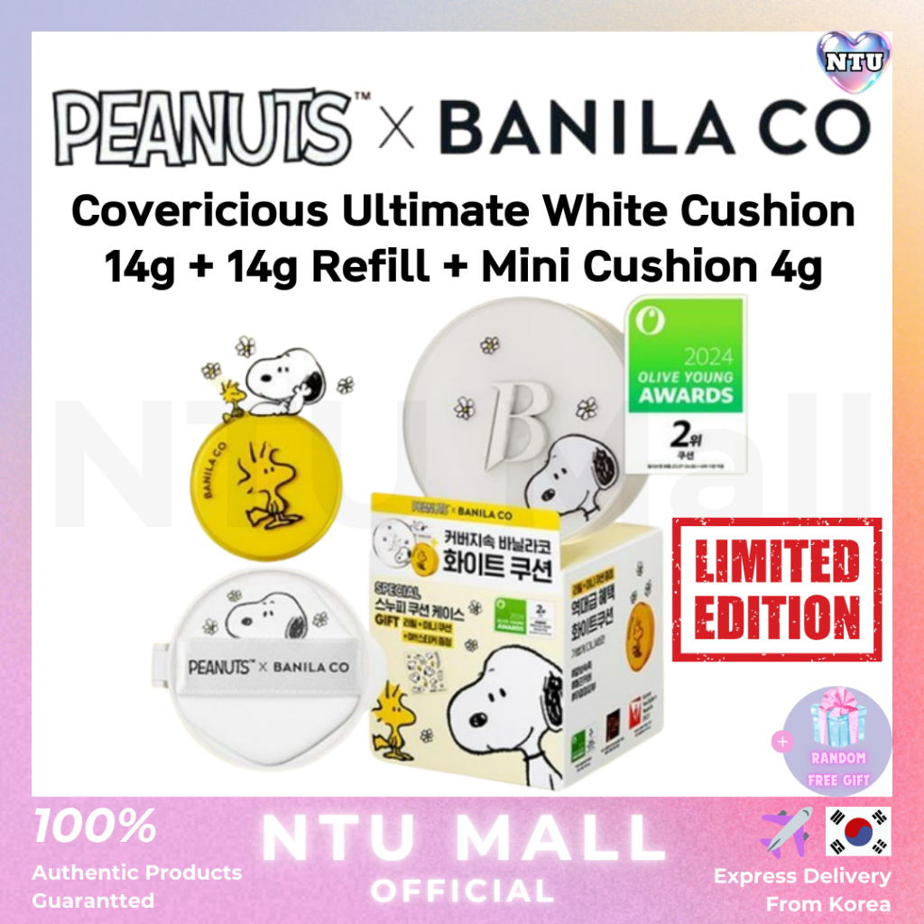 BANILA Co x Snoopy Covericious Ultimate White Cushion