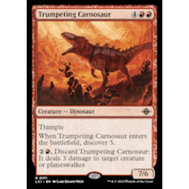 Mtg Lost Caverns of Ixalan - ทรัมเป็ต Carnosaur Non Foil