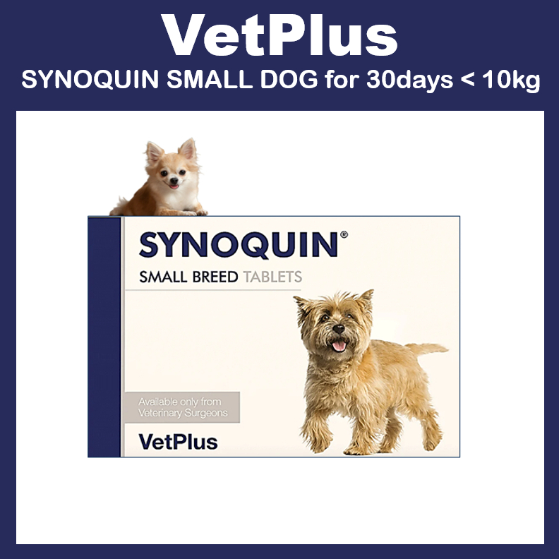 [VetPlus] อาหารเสริมข้อต่อ SYNOQUIN สําหรับสุนัขพันธุ์เล็ก 30 วัน [ชนิดแคปซูล]