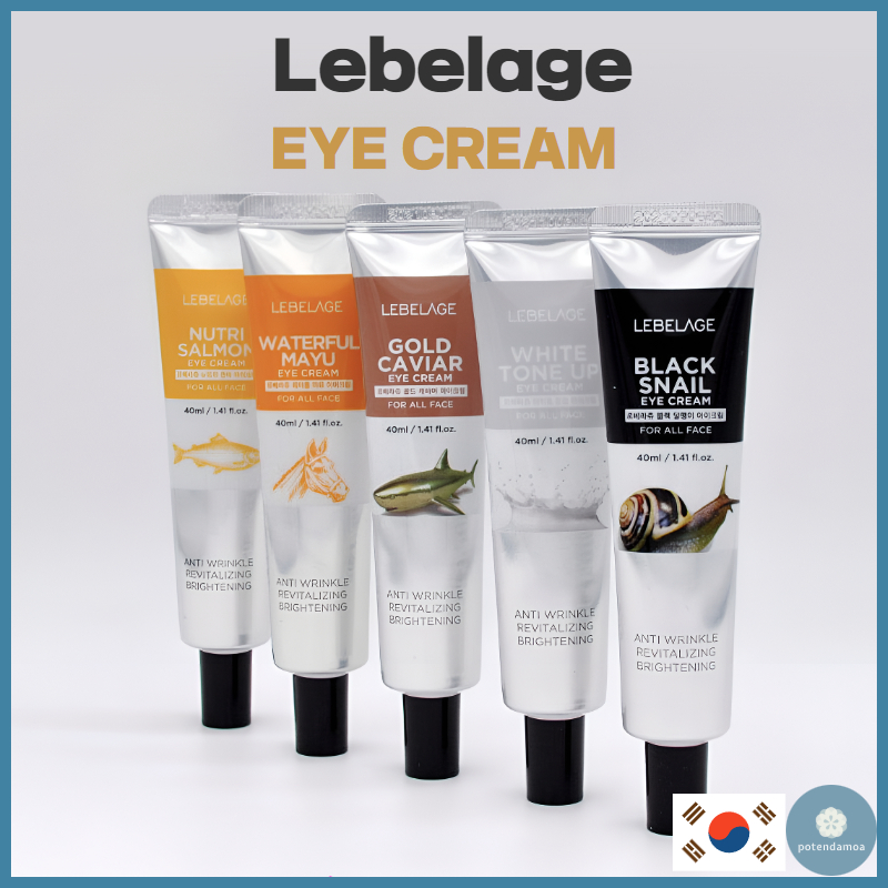 [LEBELAGE] ครีมบํารุงรอบดวงตา 40ml/หอยทากดํา/น้ํานม ไวท์ โทนอัพ/โกลด์คาเวีย/วอเตอร์ฟูล เมย์ยู/นิวทริปลาแซลมอน