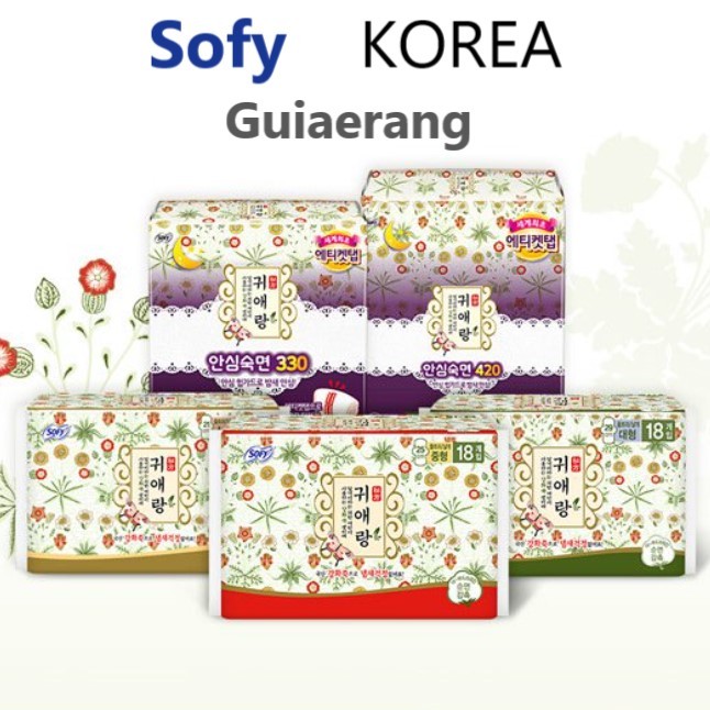 [Sofy] Korea Guiaerang Body Fit แผ่นอนามัยสมุนไพร (เลือกขนาด) จัดส่งจากกรุงเทพ