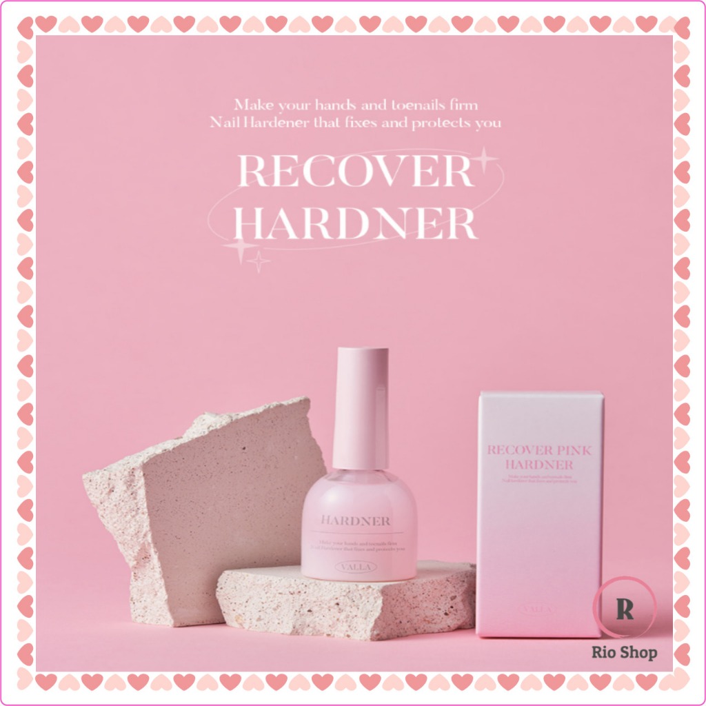 VALLA x Recover Hardner 10ml Nail Care สีชมพู / โปร่งใส