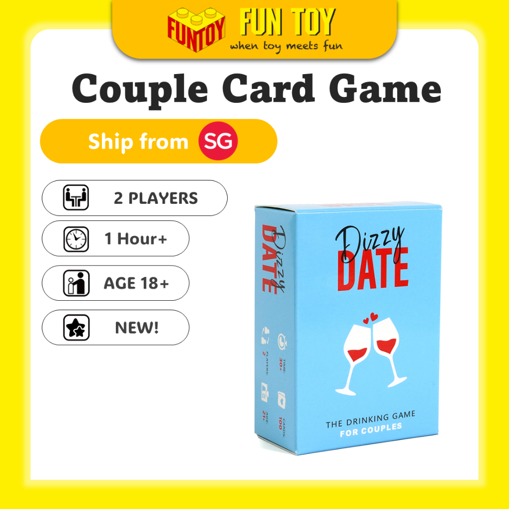 (FunToy SG) การ์ดเกมคู่รัก Dizzy Date - การ์ดเกม 2+ ผู้เล่นอายุ 16+