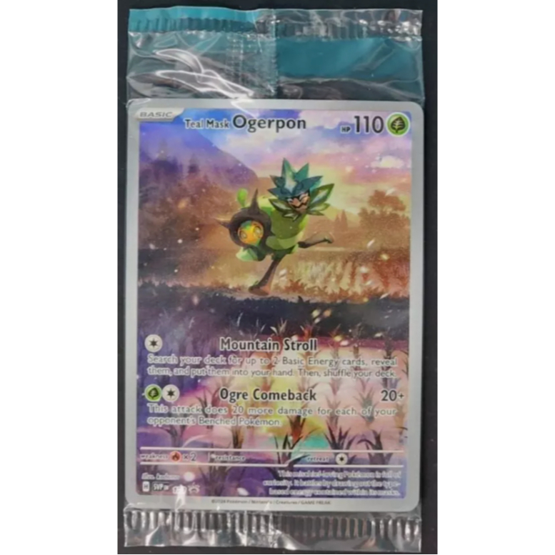 ภาษาอังกฤษ Pokemon Teal Mask Ogerpon SVP123 Pokemon Twilight Masquerade ETB SVP123 SEALED