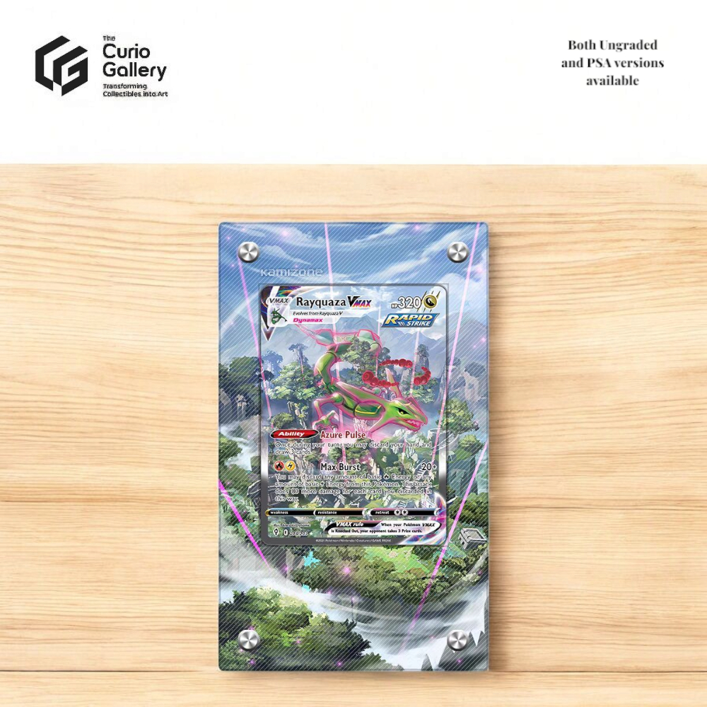 Pokemon TCG Extended Art Frame - Rayquaza VMAX 218 Evolving Skies