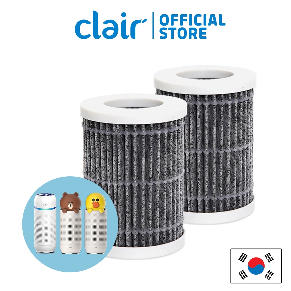 เปลี ่ ยนแผ ่ นกรอง HEPA สําหรับ CLAIR B3S, Line เครื ่ องฟอกอากาศแบบพกพา ( 2 ชิ ้ น )