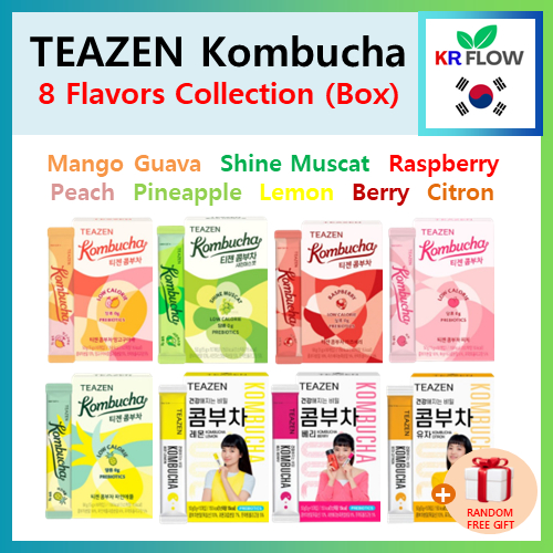 [TEAZEN] Kombucha 8 รส Collection (10T/30T)(กล่อง) + RANDOM FREE GIFT / Mango Guava / Shine Muscat /