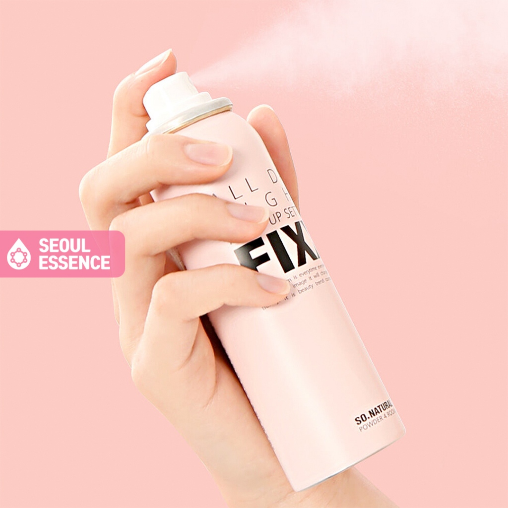 SO NATURAL All Day Tight Make Up Setting Fixx 100ml / 250ml - Makeup Fixer, Mist and Fix, Prep & Refresh