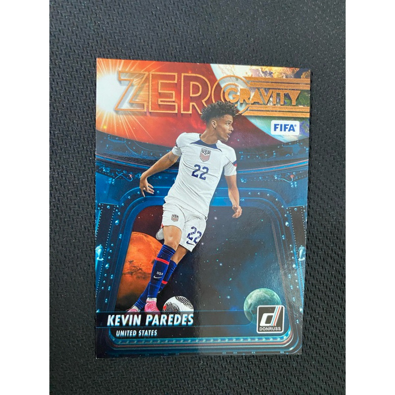 Panini Soccer Card 2023 Donruss Kevin Parades United States Zero Gravity 23