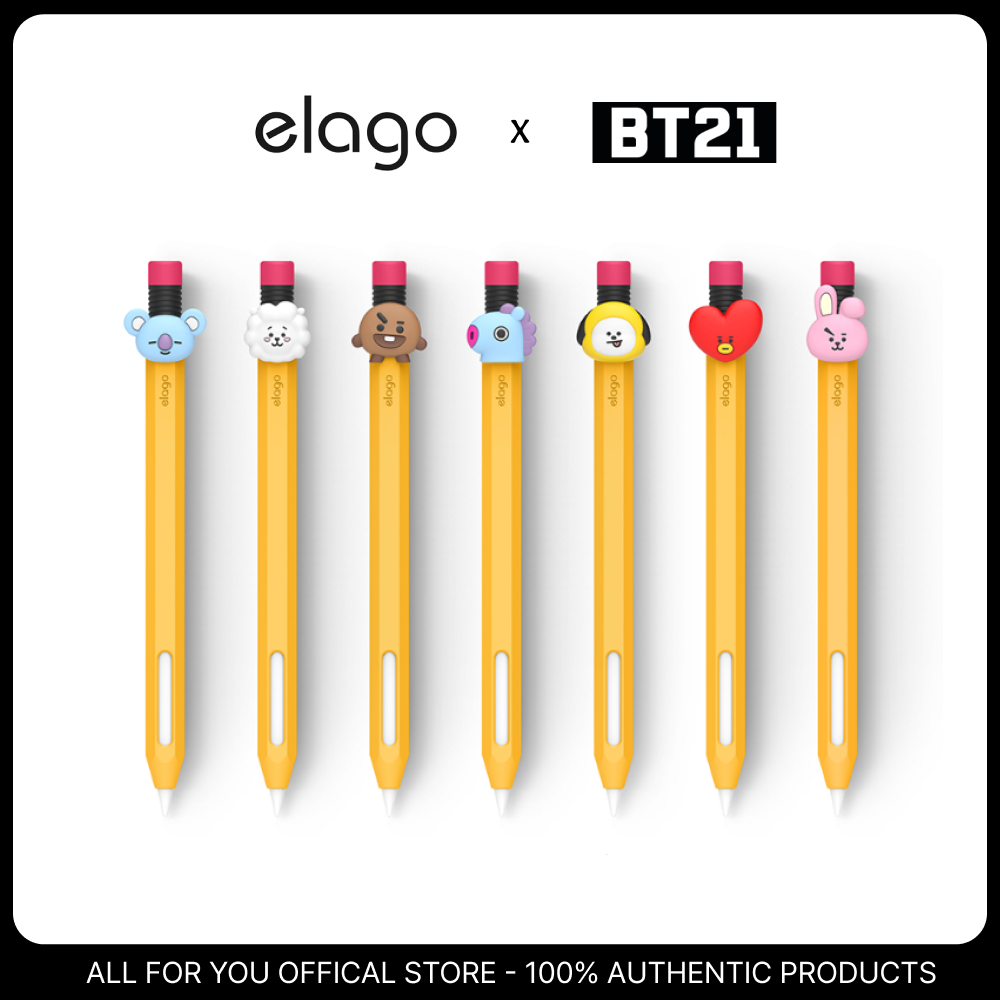[ELAGO X BT21] เคสซิลิโคน Apple Pencil 2nd Gen & Pro