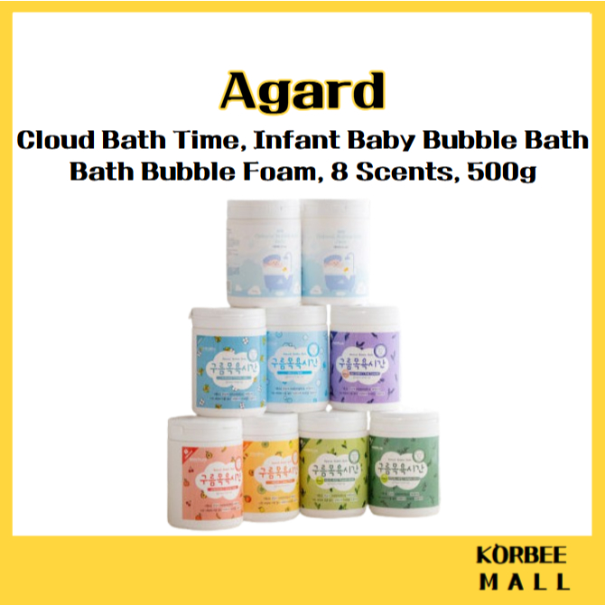 [การ์ด] Cloud Bath Time, Infant Baby Bubble Bath Bath Bubble Foam, 8 กลิ่น, 500g