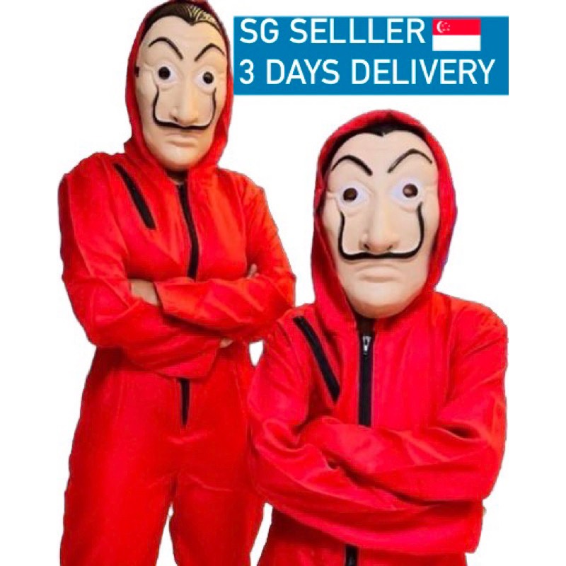 2025 ท้องถิ่น SG MONEY HEIST COSTUMES DALI MASK