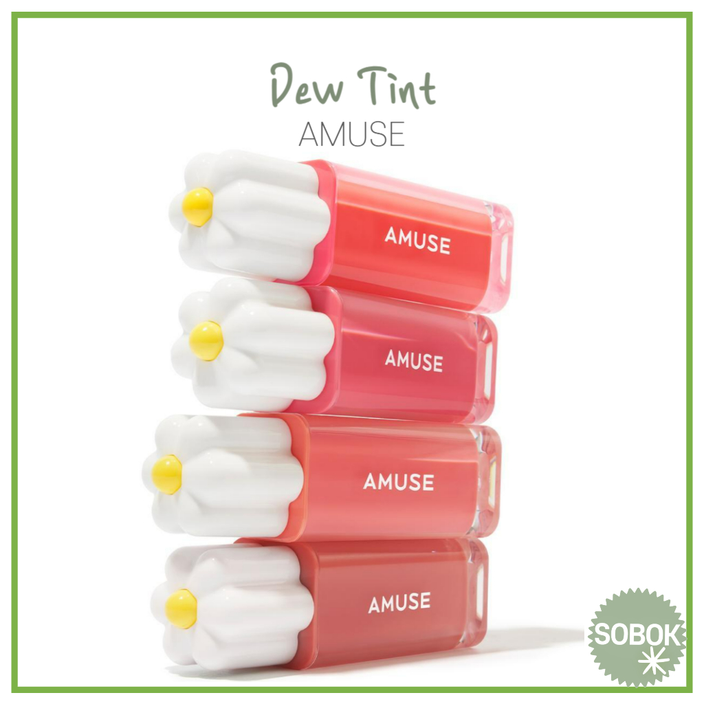 [ Amuse ] Dew tint 12 สีลิปทินท ์ Dewy glow tint