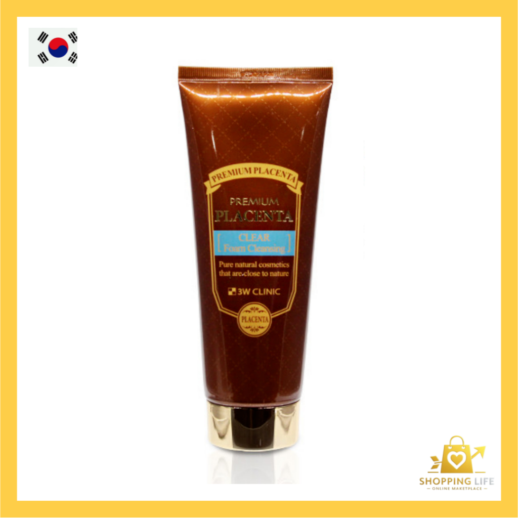 [3W Clinic ] Premium Placenta Foam Cleansing 180ml