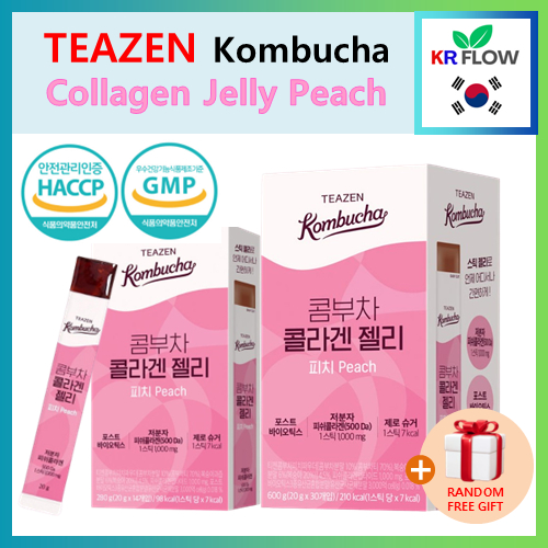 ใหม ่ [ TEAZEN ] Collagen Jelly Peach ( 14T / 30T + RANDOM FREE GIFT / ความงามภายใน