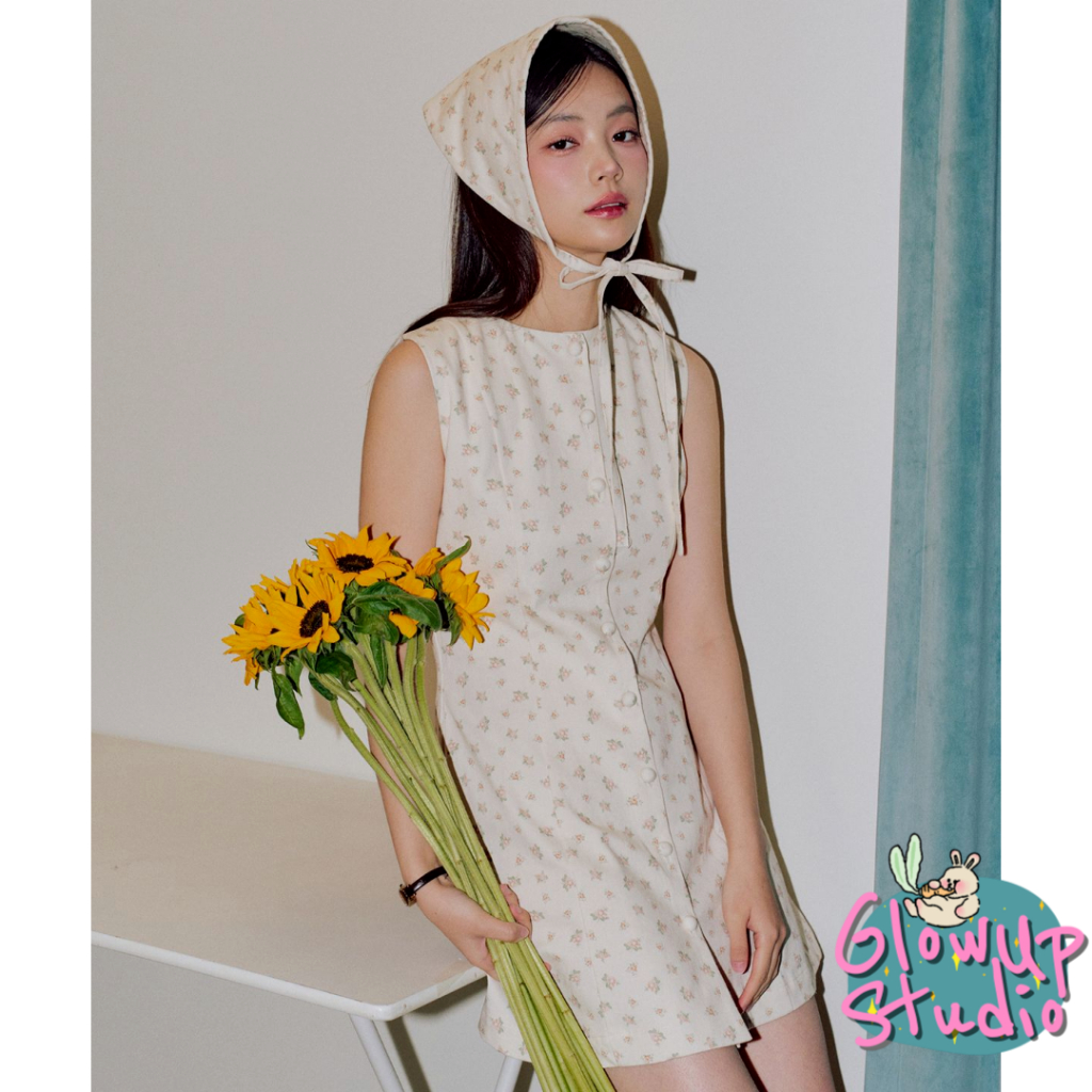 Zeroplanet Karina Flower Button Dress