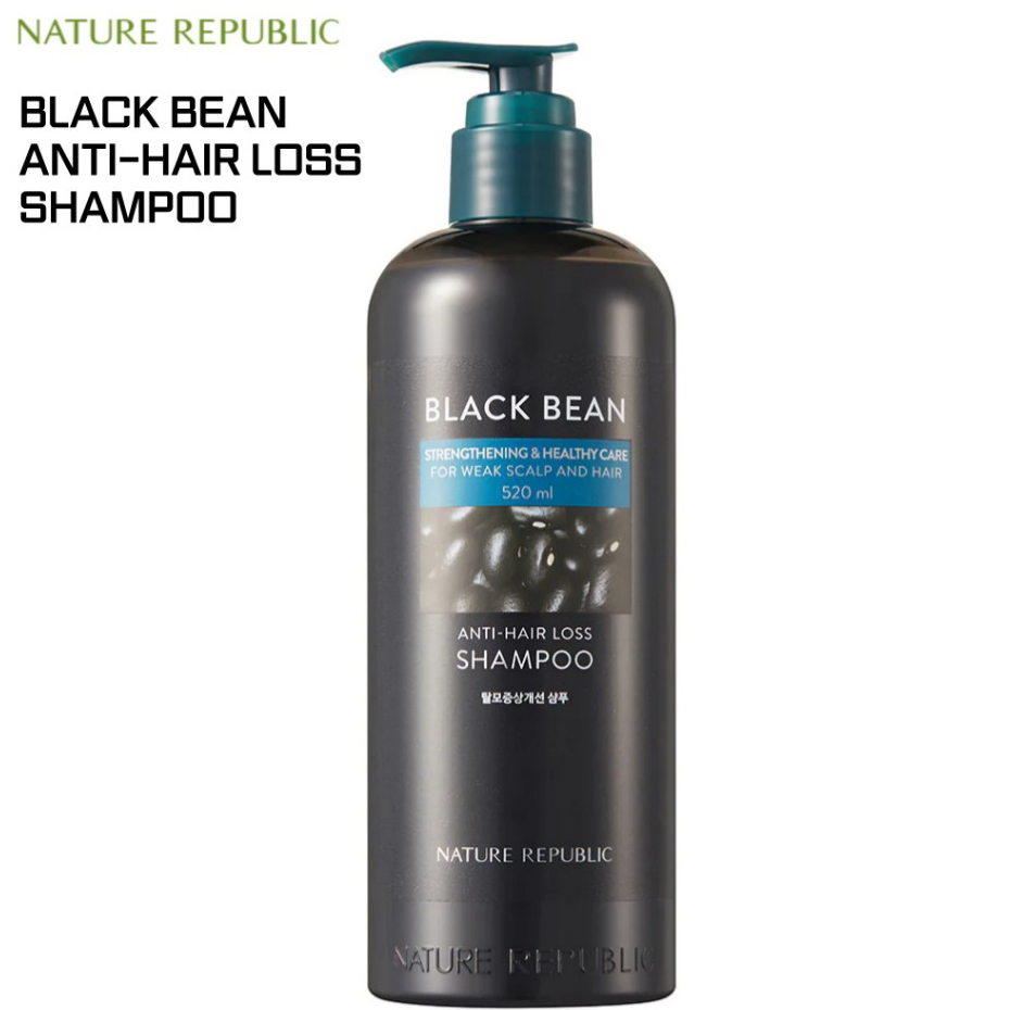 Nature Republic แชมพูป้องกันผมร่วงถั่วดํา Black Bean Anti Hair Loss Shampoo