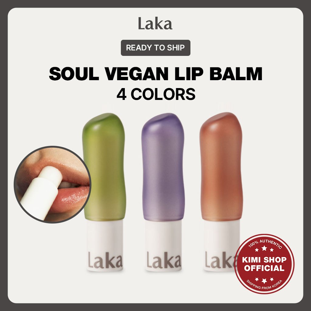 [LAKA ] Soul Vegan Lip Balm 4 สี