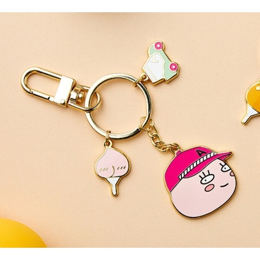 🎀【Last Chance!!! พร้อมส่ง】KAKAO FRIENDS  Golf  Keyring - Apeach