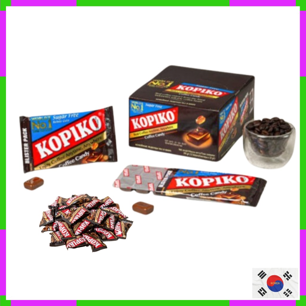 Mayora Kopiko Coffee Candy 32g x 12 ชิ้น/100g - ลูกอมปราศจากน้ําตาล กาแฟหวาน รสคาปูชิโน่