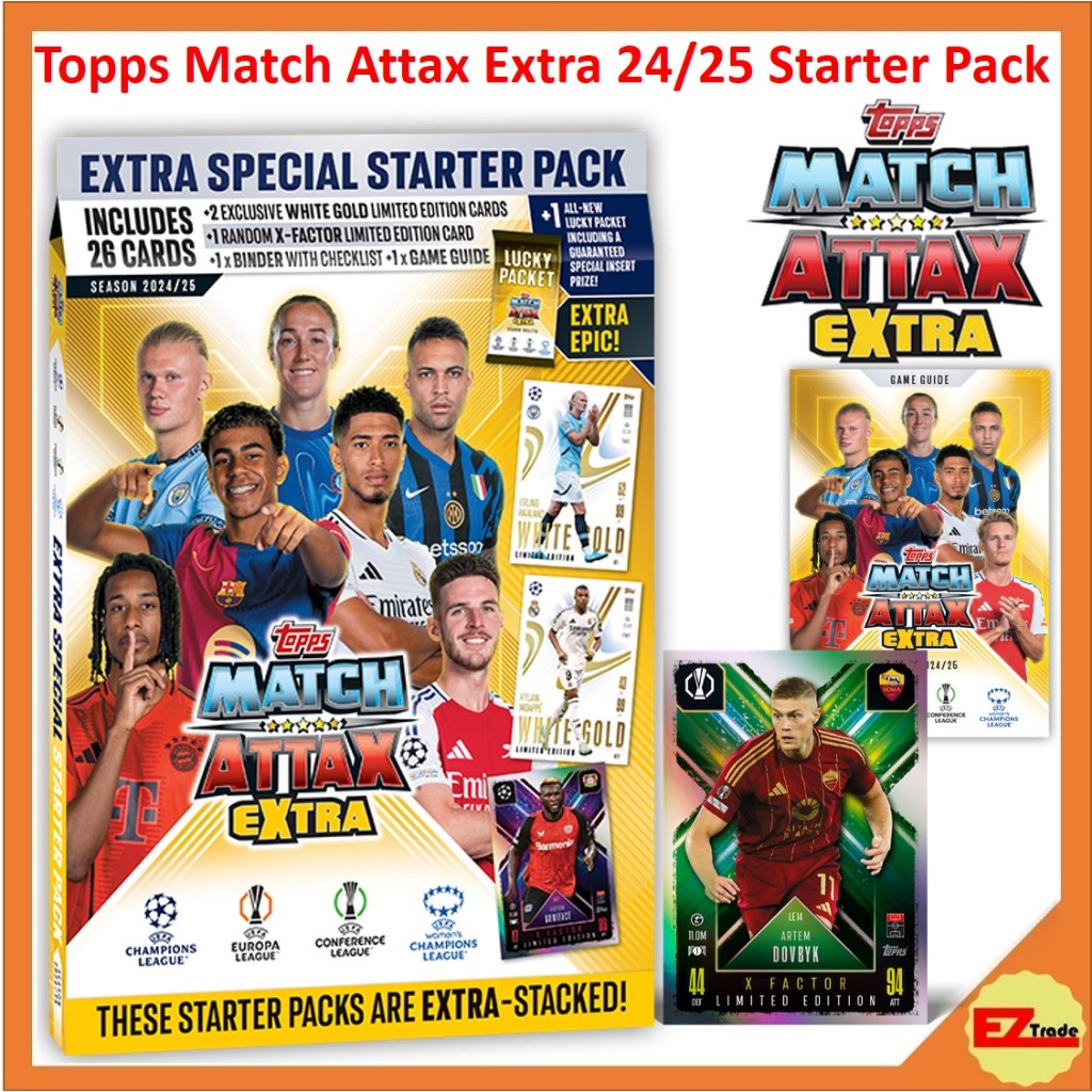 Topps Champions League Match Attax Extra UEFA Europa League 2024/2025 Starter Pack Trading Card Game
