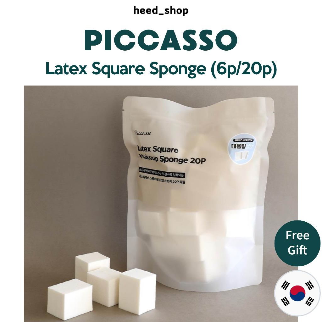 [ Picasso ] Latex Square Sponge 6p/20p