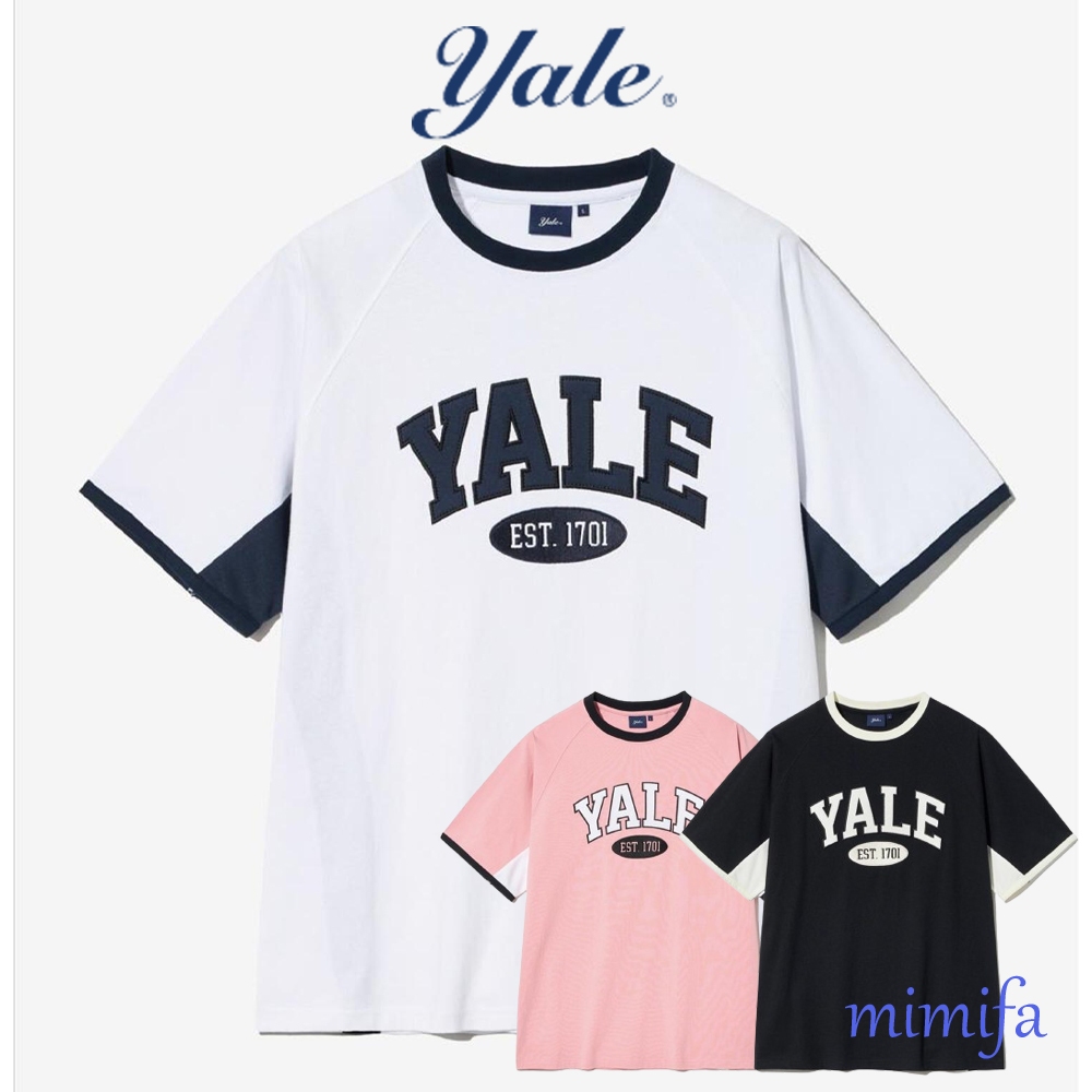 Yale เสื้อยืดกีฬา 2 โทนสี