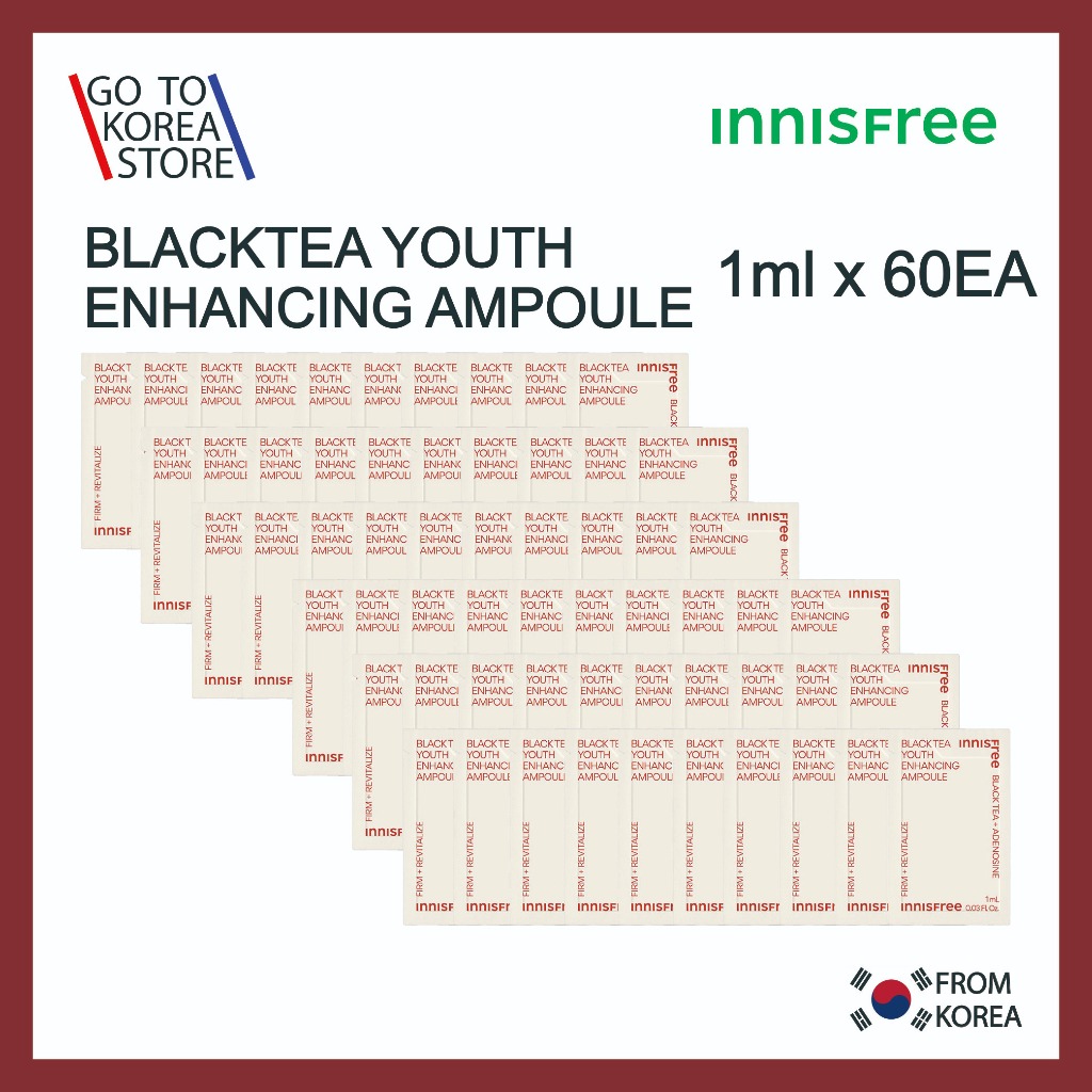Innisfree BLACK TEA YOUTH ENHANCING AMPOULE 1ml x 60EA