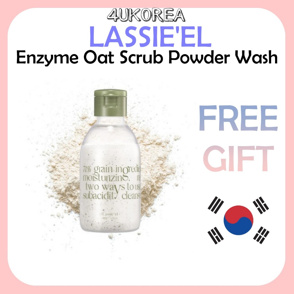 LASSIE'EL Enzyme Oat Scrub Powder Wash ผงสครับขจัดสิ่งสกปรกและเติมความชุ่มชื้น 100g/ K-BEAUTY