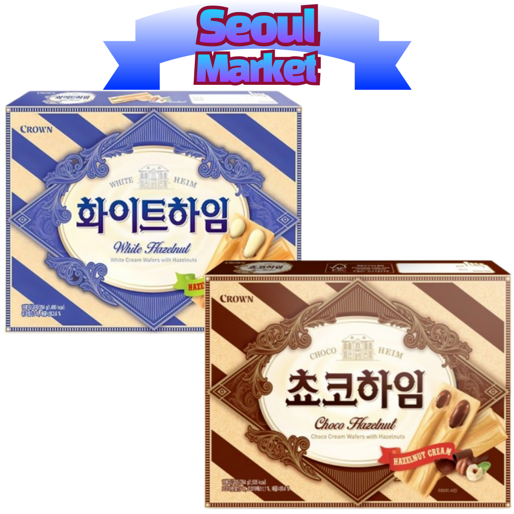 [Crown] White Heim & Choco Heim/Korea Snacks