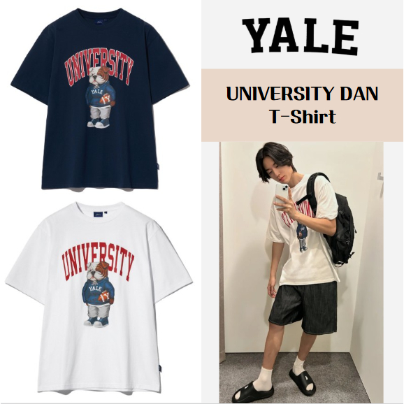 [Yale] เสื้อยืด Yale University Dan เสื้อยืด Unisex Tee หลากหลายสี