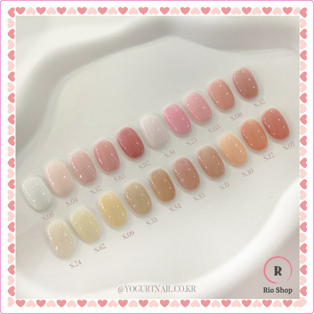 Yogurt Gel x Nude Syrup Nail Skin Tone Warm Tone Cool Tone