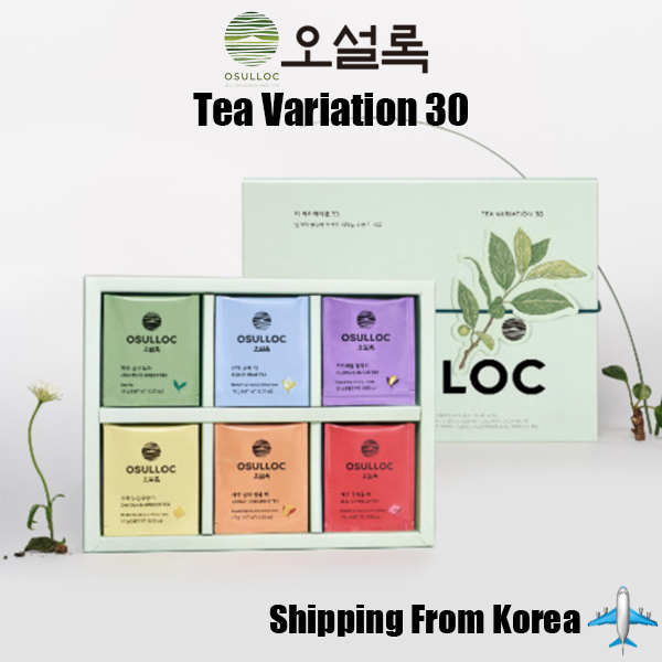 [Osulloc] Tea Variation 30 Set(6Flavators x 5 ชิ้น)Jeju Pure Green / Samda Asian Pear / Jeju Camelli