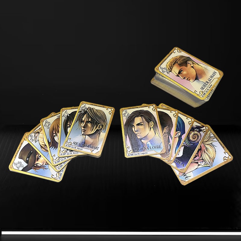 ชุดเกมการ์ดสามเกลี้ยงสามชุดกลยุทธ์และความคิดถึงสําหรับแฟนๆแห่งแฟนตาซีสุดท้าย FFVIII