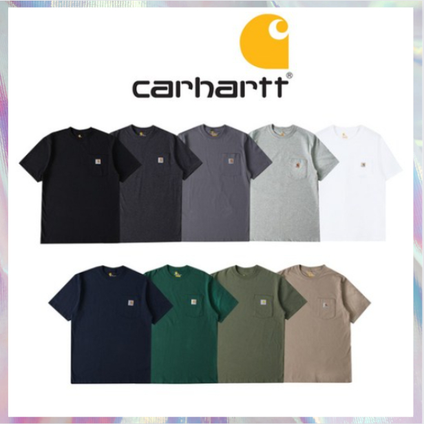 [Carhartt] เสื้อยืดกระเป๋า K87 สําหรับทุกเพศ