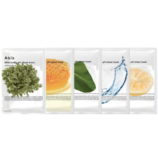 Abib Mild Acidic pH Sheet Mask 5 ประเภท ( หัวใจ , Aqua, Hone…