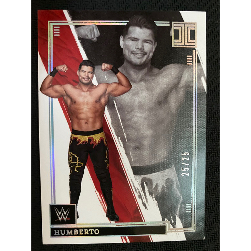 2022 Panini Wrestling Card WWE Impecable Humberto 92 Holo Silver /25