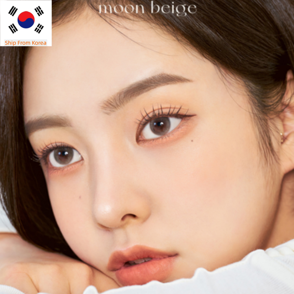 Chuulens คอนแทคเลนส์ AUBE PIE MOON BEIGE 2P เลนส์เกาหลี