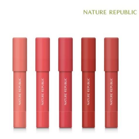 NATURE REPUBLIC [ สาธารณรัฐธรรมชาติ ] By Flower Eco Crayon Lip Velvet
