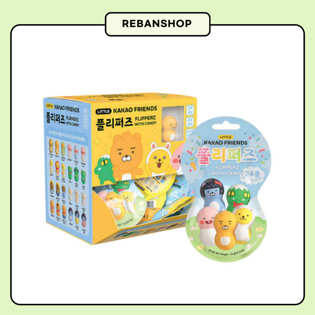 Kakao Friends Little Friends Flipperz with Candy ( 1 กล ่ อง / 24ea )