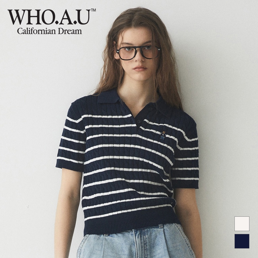 [WHO.A.U] สายเคเบิลสเวตเตอร์ ลายทาง | WHKAE2514F